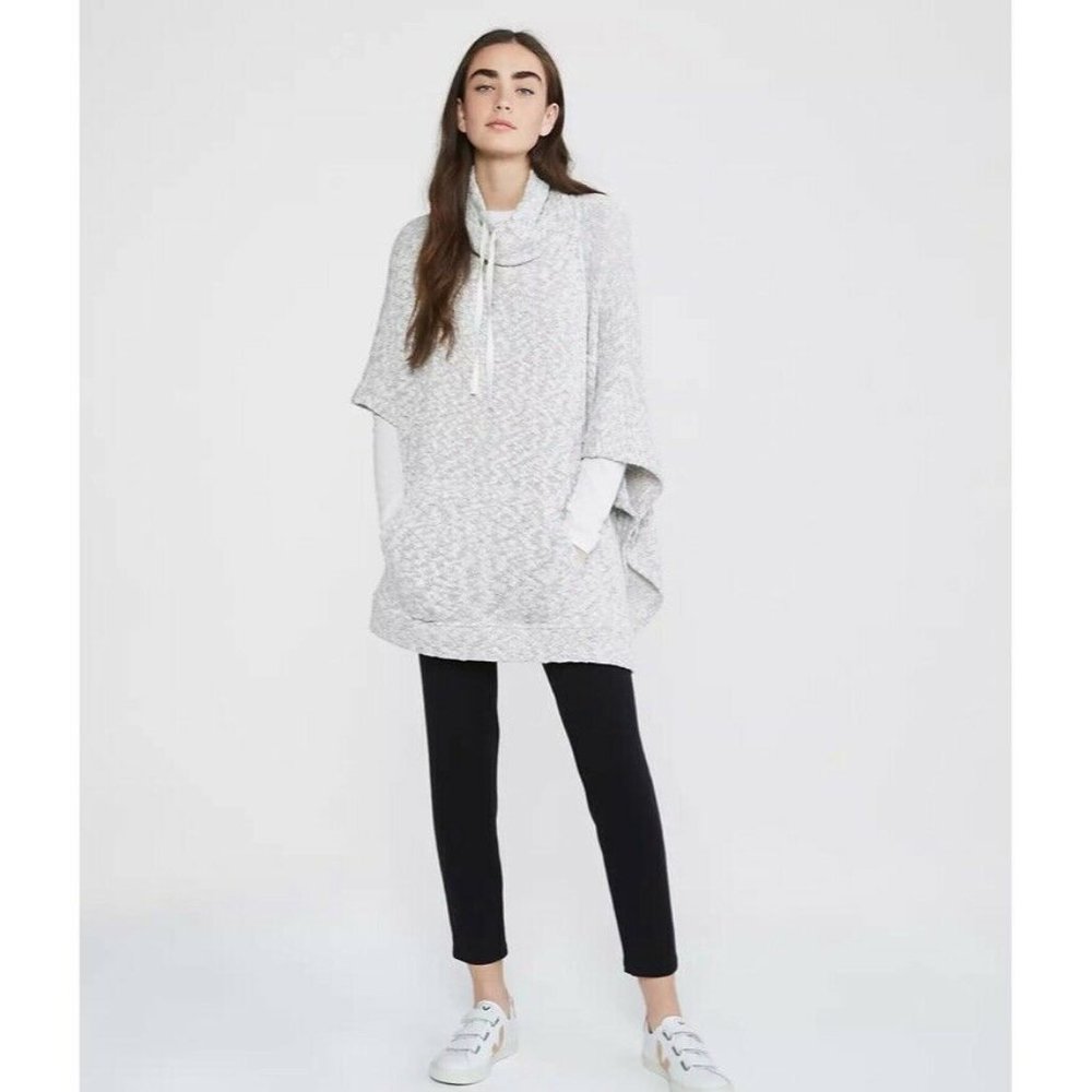 Lou & Grey Marled Tweedy Poncho